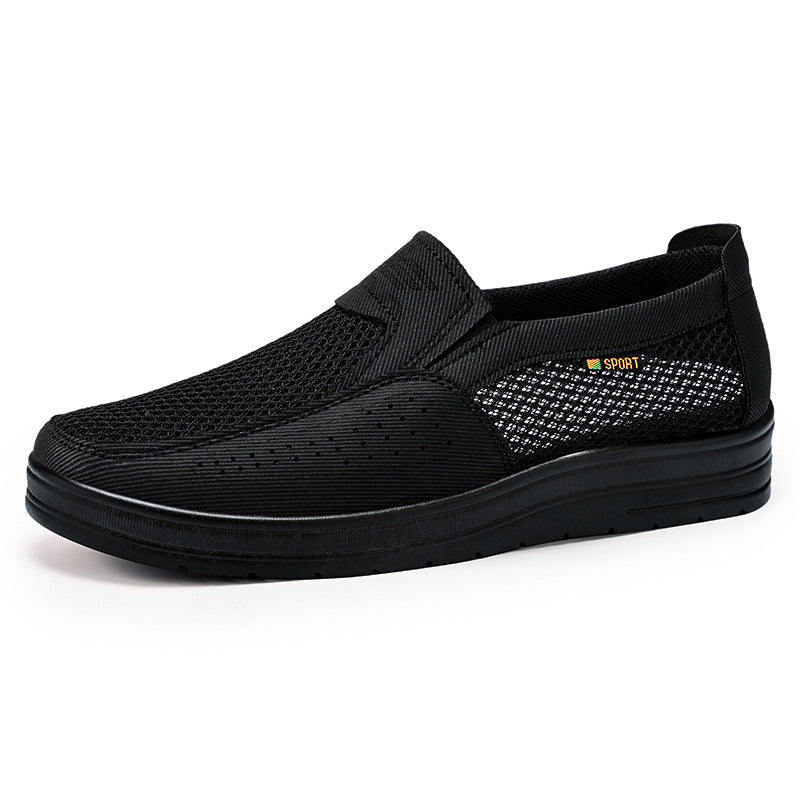 Colores sólidos con zapatos transpirables para hombres