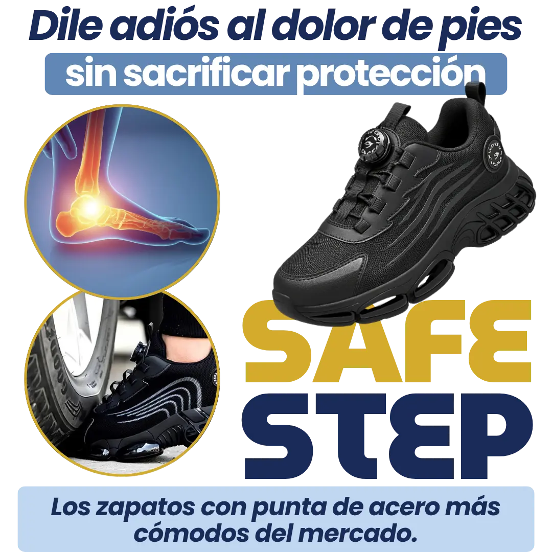 Tenis de Seguridad Ultraligeros SafeStep - Puenta de Acero