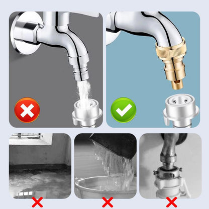 Conector automático de parada de agua para lavadora