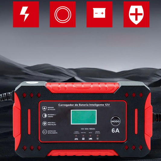 Cargador de Batería para Auto Inteligente y Portátil
