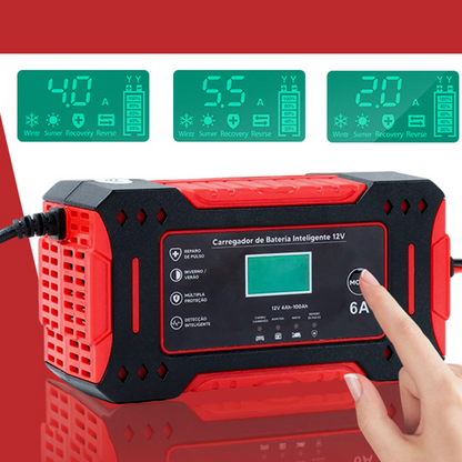 Cargador de Batería para Auto Inteligente y Portátil